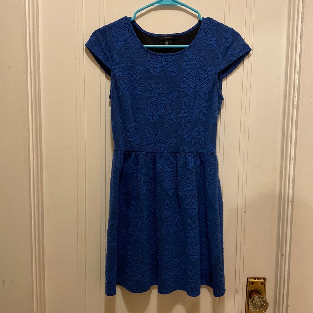 Blue Floral Forever 21 Dress